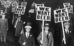 during Prohibition, but alcoholic drinks were