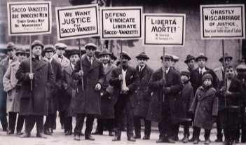 In 1921, they were brought to trial & found guilty. Socialists & radicals protested the men s innocence.