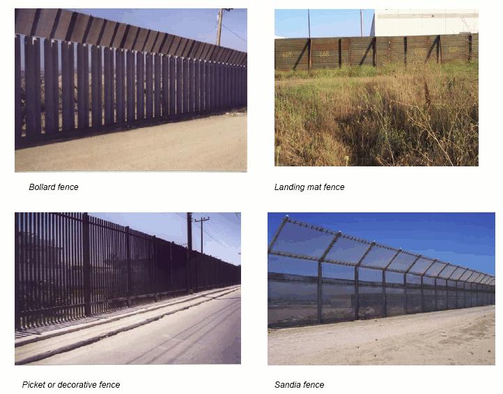CRS-40 Appendix I: Examples of USBP Border Fencing Source: U.S. Department of Justice, Immigration and Naturalization Service, Environmental Assessment for Infrastructure Within U.