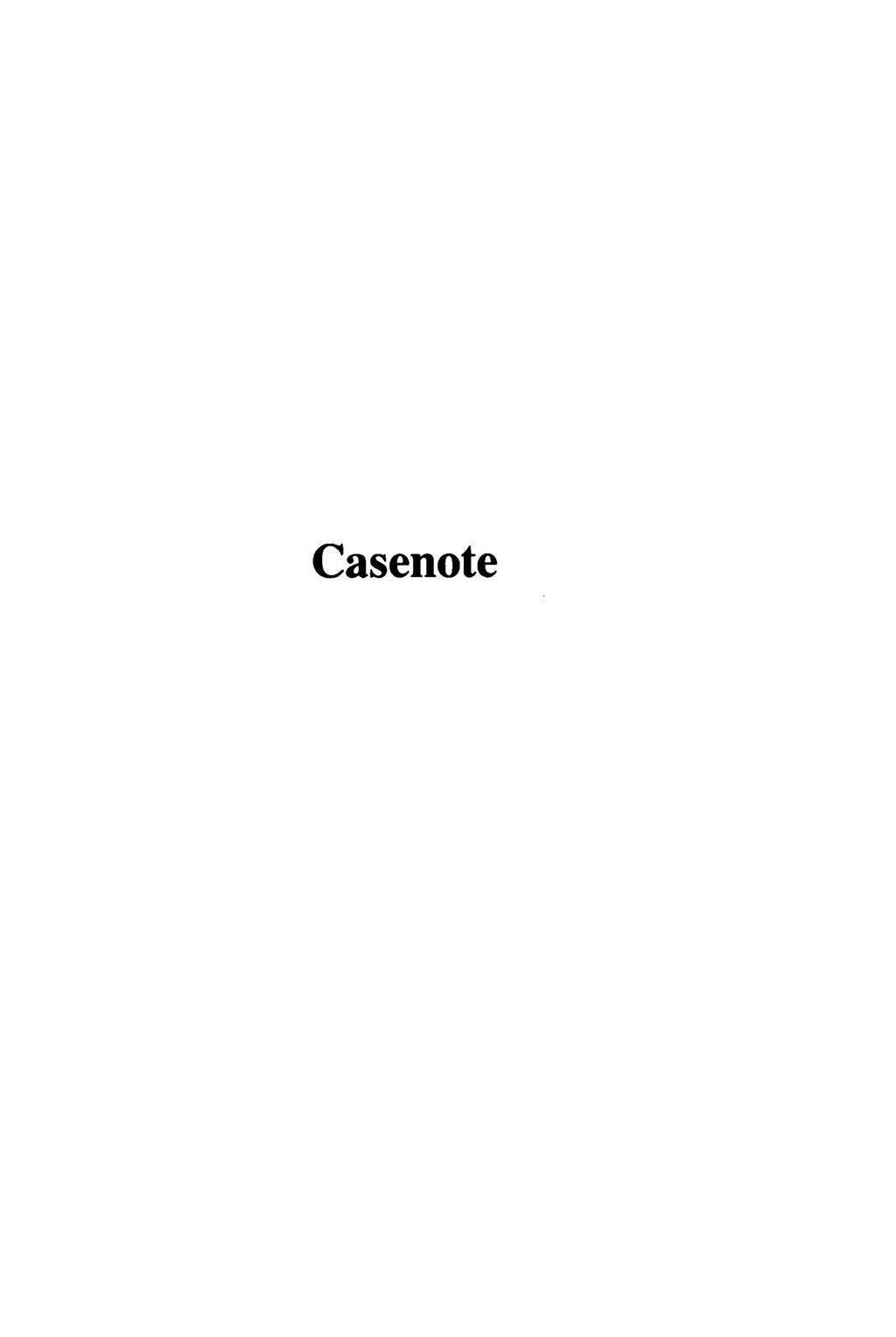 Casenote
