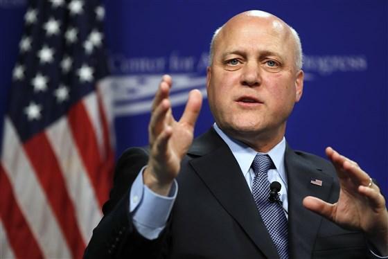 New Orleans Mayor Mitch Landrieu speaks in Washington on race in America and his decision to take down Confederate monuments in his city on June 16, 2017.