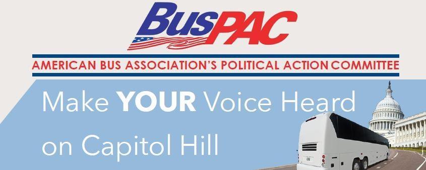 BusPAC is the American Bus Association s political action committee. It is funded on a voluntary basis by ABA members from all aspects of the Motorcoach, Tour & Travel Industry.