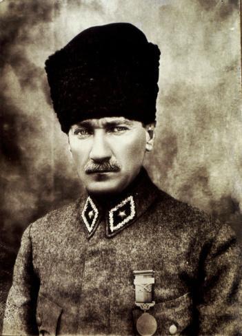 Kemal took the name Atatürk ( father of the Turks ) and led the Turkish republic with an iron hand.