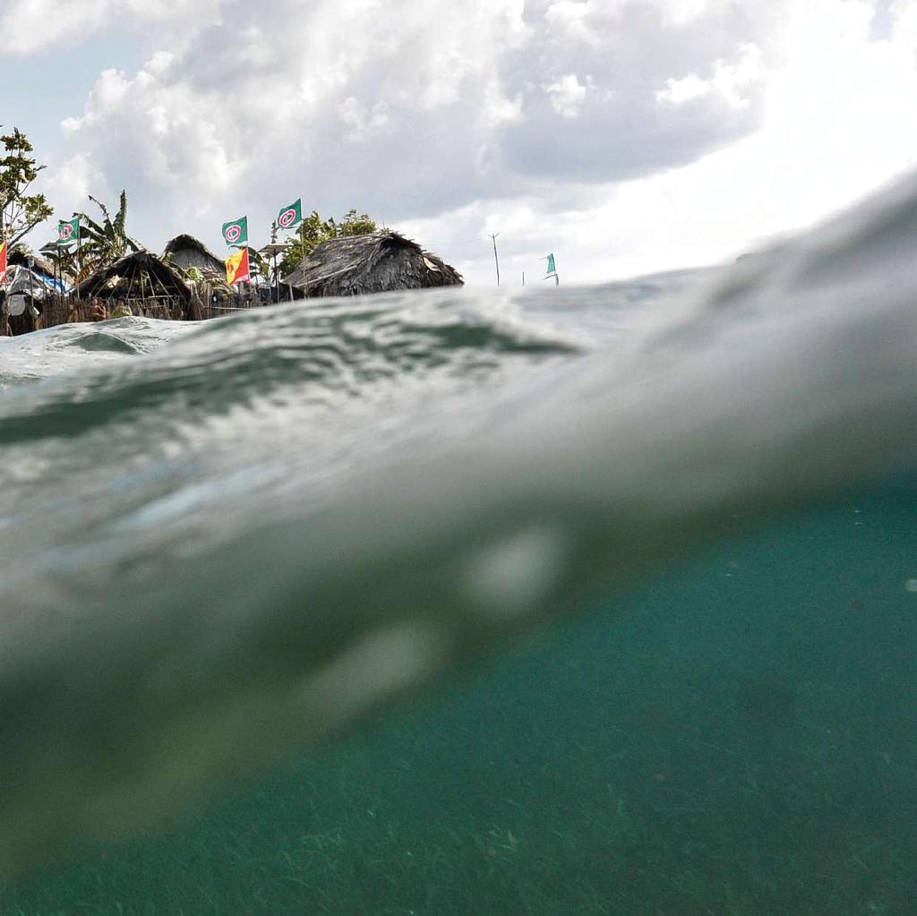 Madinga Island, Guna Yala, Panama (2014): one of the islands already being submerged by rising sea levels.