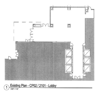 Architectural Site Plan Showing the Lobby Extension for