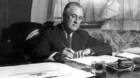 Franklin Delano Roosevelt FDR elected in 1932 in hopes that he would restore the nation s economy to its former glory and put an end to the depression which Hoover had done