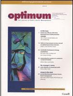 Optimum Online is the Web site edition of Optimum: The Journal of Public Sector Management.