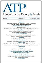 Administrative Theory & Praxis (ATP) is a quarterly journal of dialogue in public administration theory.