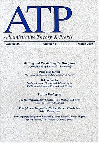 Administrative Theory & Praxis is a leading quarterly journal of critical, normative, and theoretical dialogue in public administration.