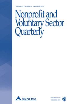 Nonprofit and Voluntary Sector Quarterly (NVSQ), peer-reviewed and published bi-monthly, is an international, interdisciplinary journal for nonprofit sector research dedicated to enhancing our