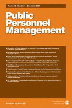 Public Personnel Management (PPM) is published specifically for human resource executives and managers in the public sector.