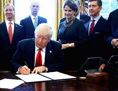 February 2017 executive order Enforcing the Regulatory Reform Agenda to alleviate unnecessary regulatory burdens placed