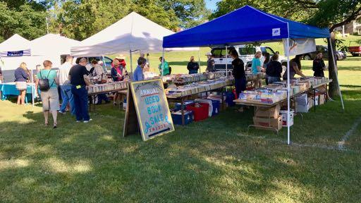 Book Sale 2017 Report submitted by Treasurer Pat Rudden The Annual Used Book Sale was held August 5 th in conjunction with the Waterfront Arts Festival.
