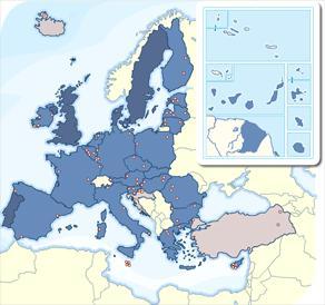 119 EDEN destinations 26 EIP member countries: Austria, Belgium, Bulgaria, Croatia, Cyprus, Czech Republic, Estonia, Finland, France, Germany, Greece, Hungary, Iceland, Ireland, Italy, Latvia,