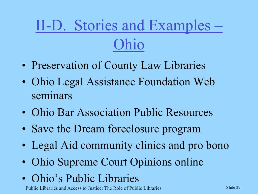 Preservation of County Law Libraries.