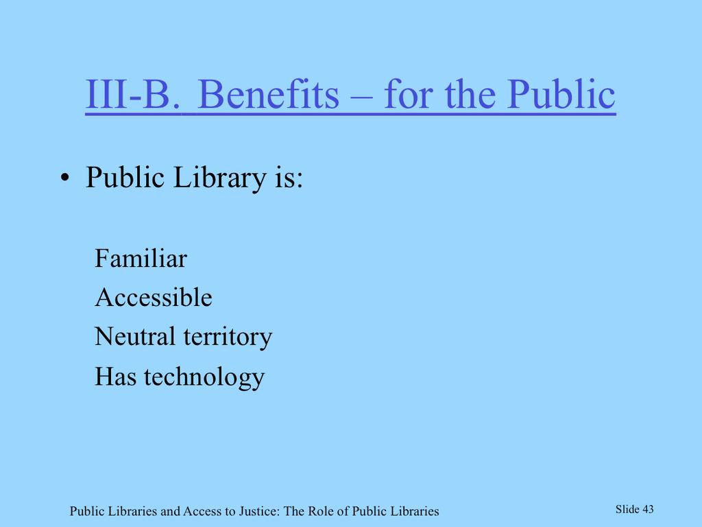 This is obvious to public librarians.