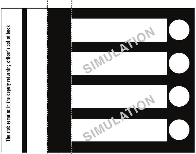 Sample blank ballot