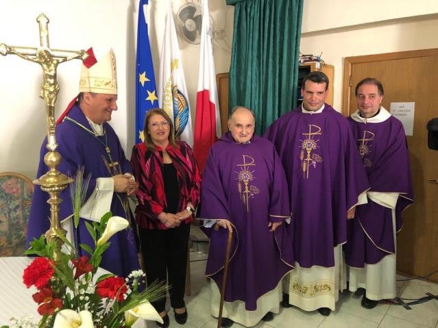 Mass in Gozo to thank President at the end of her term At Għajnsielem s Dar Arka, a Mass was celebrated by Gozo Bishop Mario Grech as a token of God s thanks to President Marie-Louise Coleiro Preca