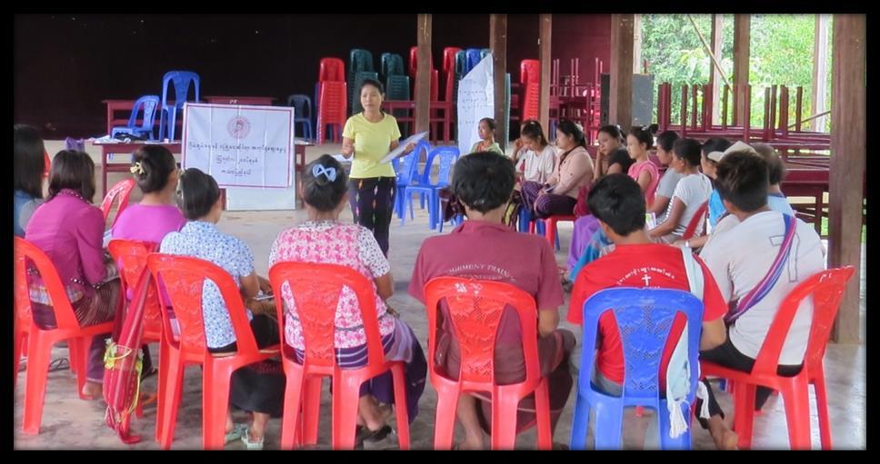 (1) The findings from the training conducted by Karenni National Women s Organization for its staff and partners KNWO conducted awareness training for its own staff and partners at August 2016, to