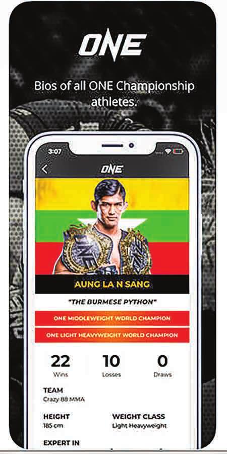 14 WORLD ONE Championship officially launches free mobile app SINGAPORE Asia is the biggest in the history of world sport ONE Championship (ONE), which is held on 14 May, held a press conference in