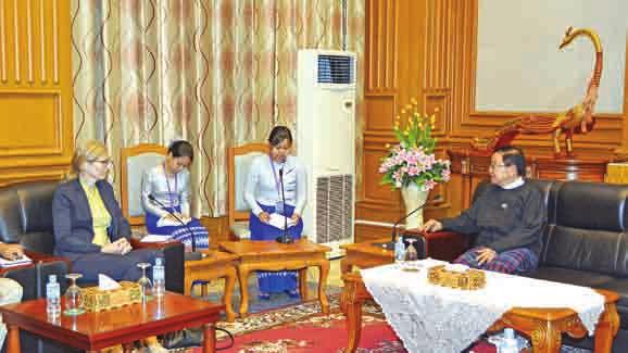 6 Pyithu Hluttaw Speaker receives World Bank Country Director, Norwegian Ambassador separately PYITHU Hluttaw Speaker U T Khun Myat received separately World Bank Country Director for Myanmar,