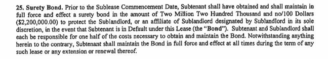 Collectively, the three leases and one sublease will be referred to as the Leases.