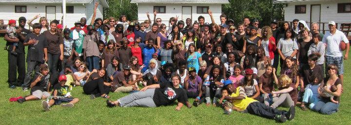 camp) bringing together newcomer, aboriginal and more established youth.