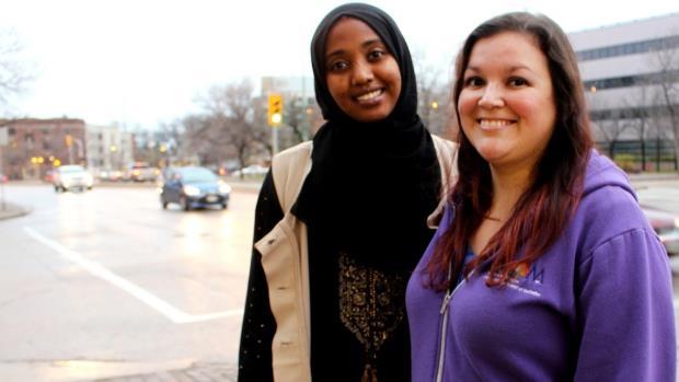 Indigenous Newcomer Relations Us versus Them many similar challenges Warda Ahmed, 27, (left) and Rayne Graff, 32, are participating in a