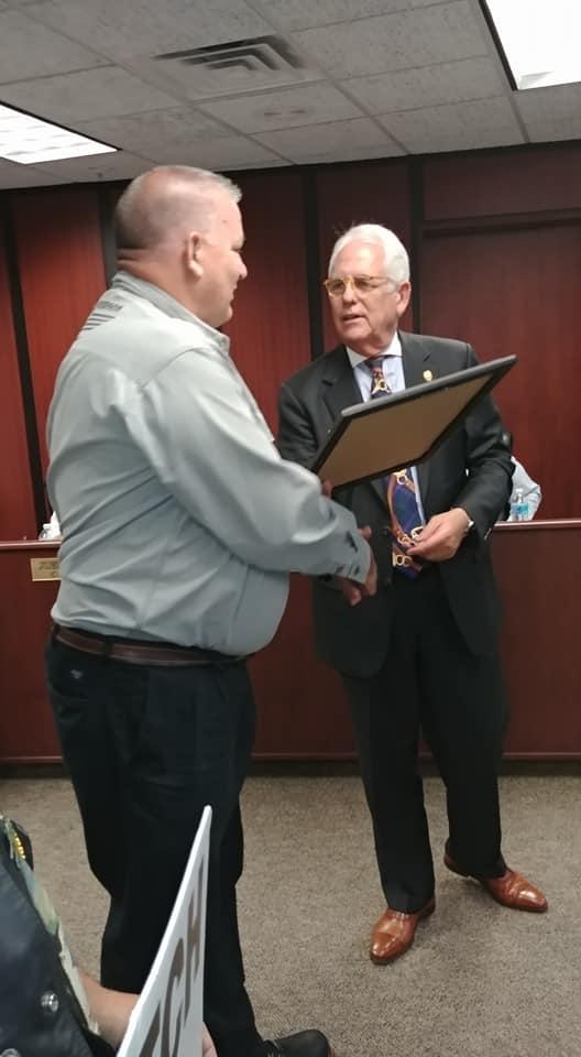 Motorcycle Safety Awareness Month: Representatives of ABATE OF FLORIDA, INC., Forest Chapter accepted proclamations from the Marion County Commissioner s and Ocala s Mayor, Kent Quinn on May 1, 2018.