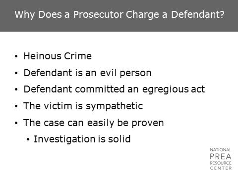 Prosecutors are ultimately the most powerful players in this sequence of events because they are the people who determine what to charge defendants with, if they charge them with anything at all.