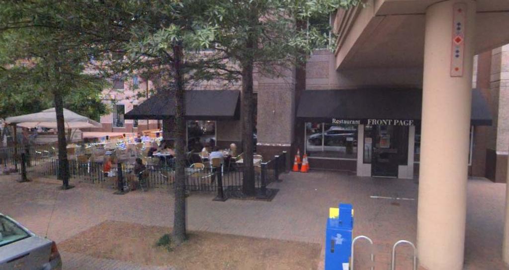 Current Façade of The Front Page Restaurant: Source: Bing TM Street View DISCUSSION: The live entertainment is permitted between the hours of 11 a.m. to 1:30 a.m., Monday through Friday, and 10 a.m. to 1:30 a.m. Saturday and Sunday.