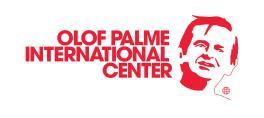 INTERNATIONAL SOLIDARITY WORK FOR PEACE, DEMOCRACY AND HUMAN RIGHTS Operating Policy of The Olof Palme International Center Adopted by The Palme Center Board on 22 March 2017 FOREWORD Poverty does