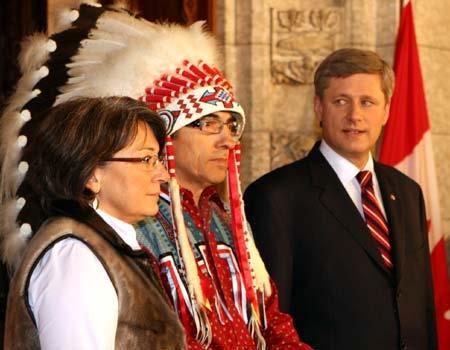 Statement of Apology" 2008 On behalf of the government of Canada and all Canadians, I stand before you, in