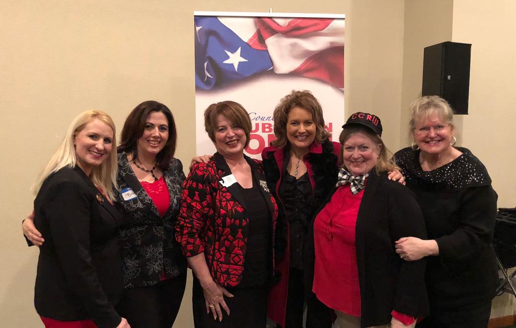 WFRW President Drewry Installs 2018 CCRW Officers On January 19th,Washington Federation of Republican Women (WFRW) President Dee Drewry installed the following Clark County Republican Women