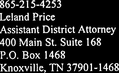 Mail addressed as follows: 61 51532-7791 James E. Gaylord Assistant Attorney General P.O.