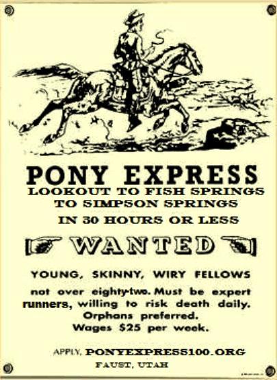 MORE TRANSPORTATION INNOVATIONS Pony Express Not established