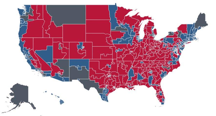 Democrats win a House majority with about 30 seats 2018 U.S.