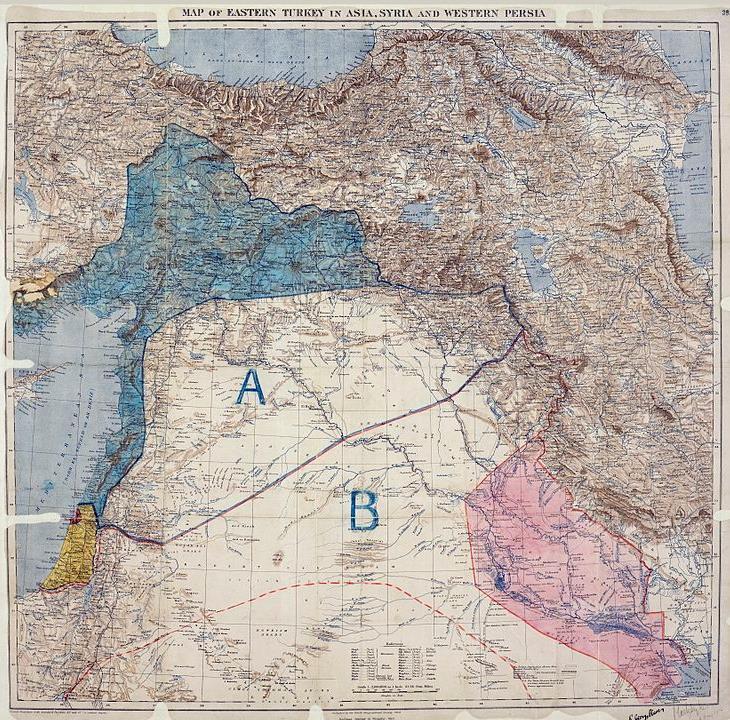 Sykes-Picot Agreement 1914 UK and France Balfour