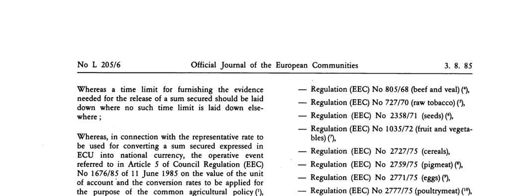 No L 205/ 6 Official Journal of the European Communities 3. 8.