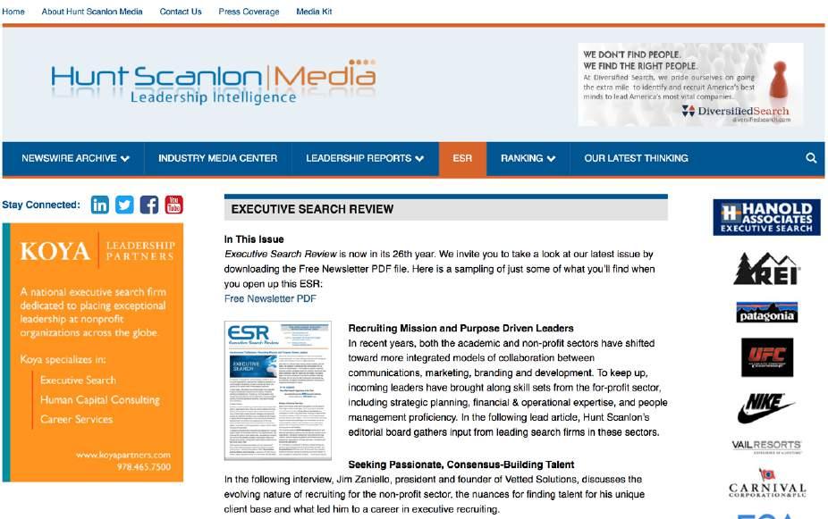 Newsletter ESR LANDING PAGE This ad is uniquely featured on the landing