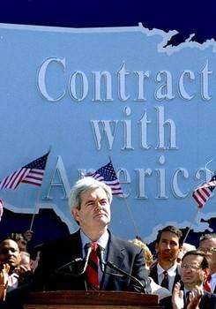 Contract with America Gingrich pushed for a Contract with