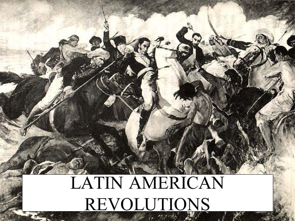 The Latin American Wars of Independence were the revolutions that took place during the late 18th and