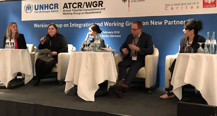 UNHCR Working Group on Resettlement SCoA CEO Nick Tebbey attended the UNHCR Working Group on Resettlement in Berlin in February 2018, where he moderated a workshop on language acquisition, and the