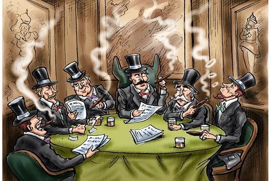 Federal Corruption Smoke-filled back room is the image of late 1800 s government Clubs &