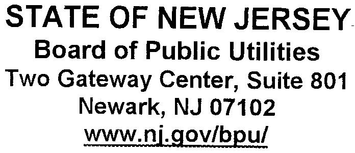 FOR THE TOWNSHIP OF MAPLEWOOD, COUNTY OF ESSEX, STATE OF NEW JERSEY ) RENEWAL CERTIFIC~A TE ) OF APPROVAL ) ) ) ) ) DOCKET NO. CE11010015 Dennis C. Linken, Esq.