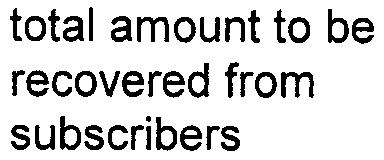 extension cost = = company's share of extension cost total amount to be recovered from subscribers 5.