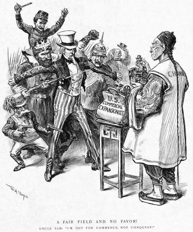 In 1899, the USA negotiated an Open Door