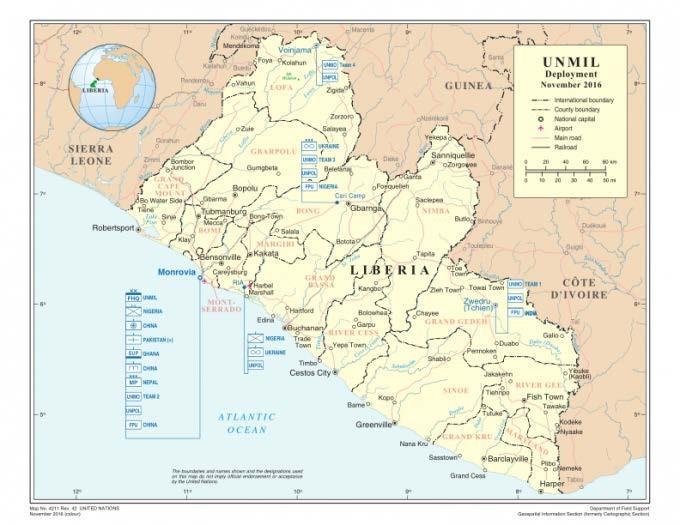United Nations Mission in Liberia S/2016/968 November 15, 2016.