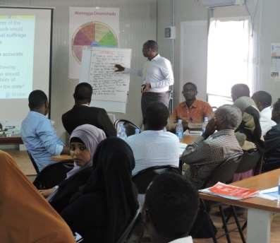 Figure 5: BRIDGE workshop on principles of an electoral legal framework, organized by the Joint Programme for