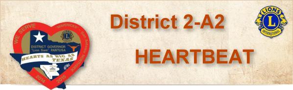 Lion District 2-A2 Newsletter Issue 9 March 2015 From 1st VDG John Lee Hard to believe but it is time to begin getting ready for your club elections.